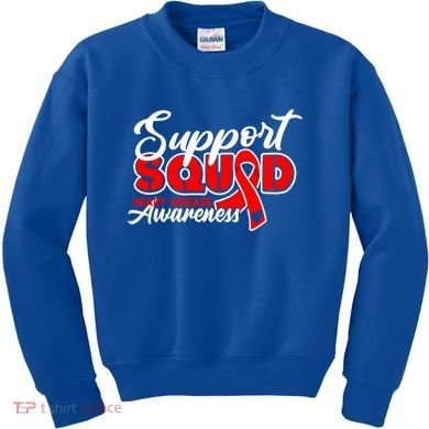 Support Squad I Coronary Bypass Surgery Open Heart Disease Gift Kids Sweatshirt