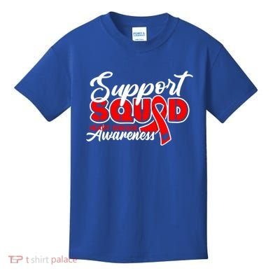 Support Squad I Coronary Bypass Surgery Open Heart Disease Gift Kids T-Shirt