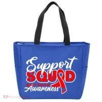 Support Squad I Coronary Bypass Surgery Open Heart Disease Gift Tote Bag thumb 0
