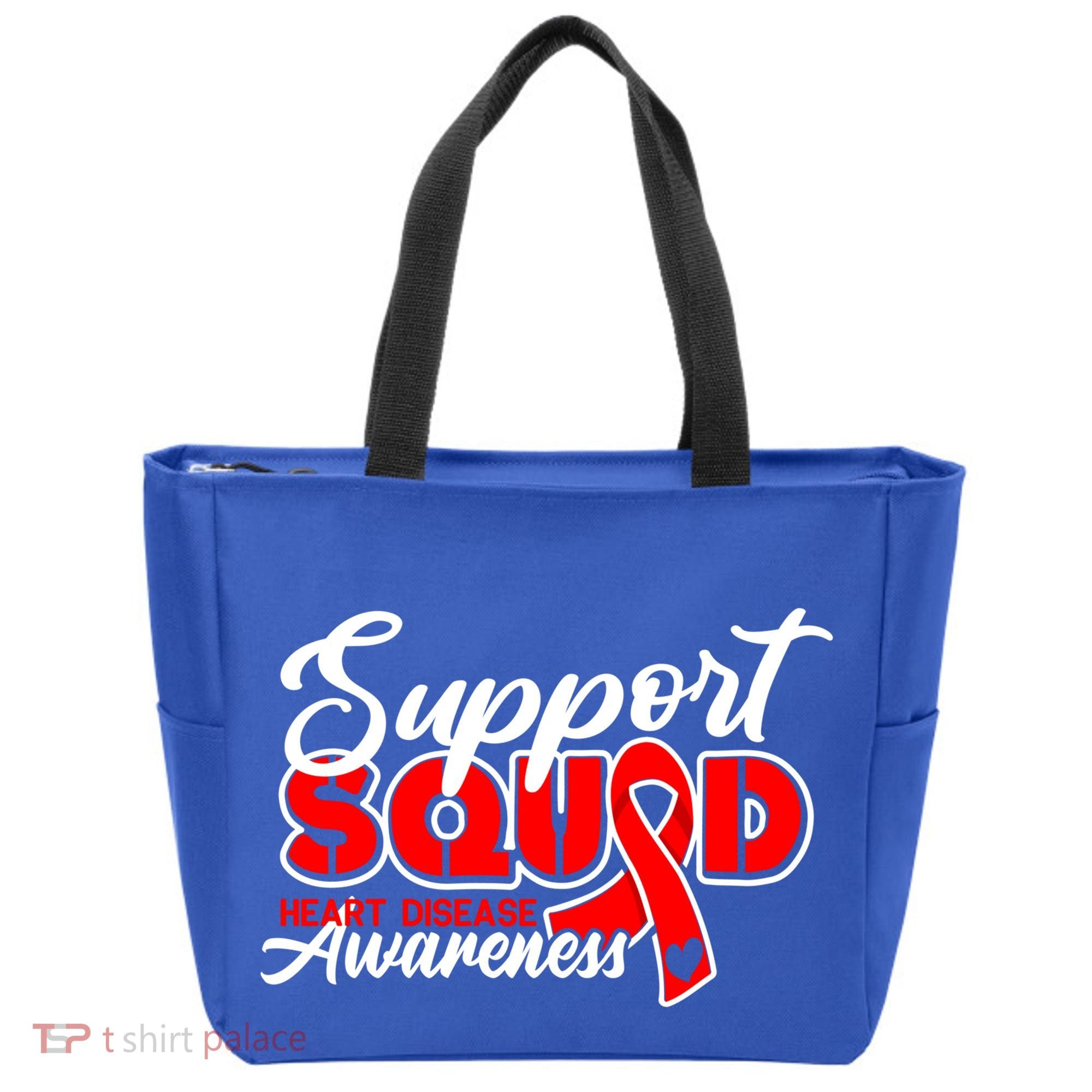 Support Squad I Coronary Bypass Surgery Open Heart Disease Gift Tote Bag