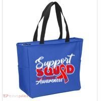 Support Squad I Coronary Bypass Surgery Open Heart Disease Gift Tote Bag thumb 2