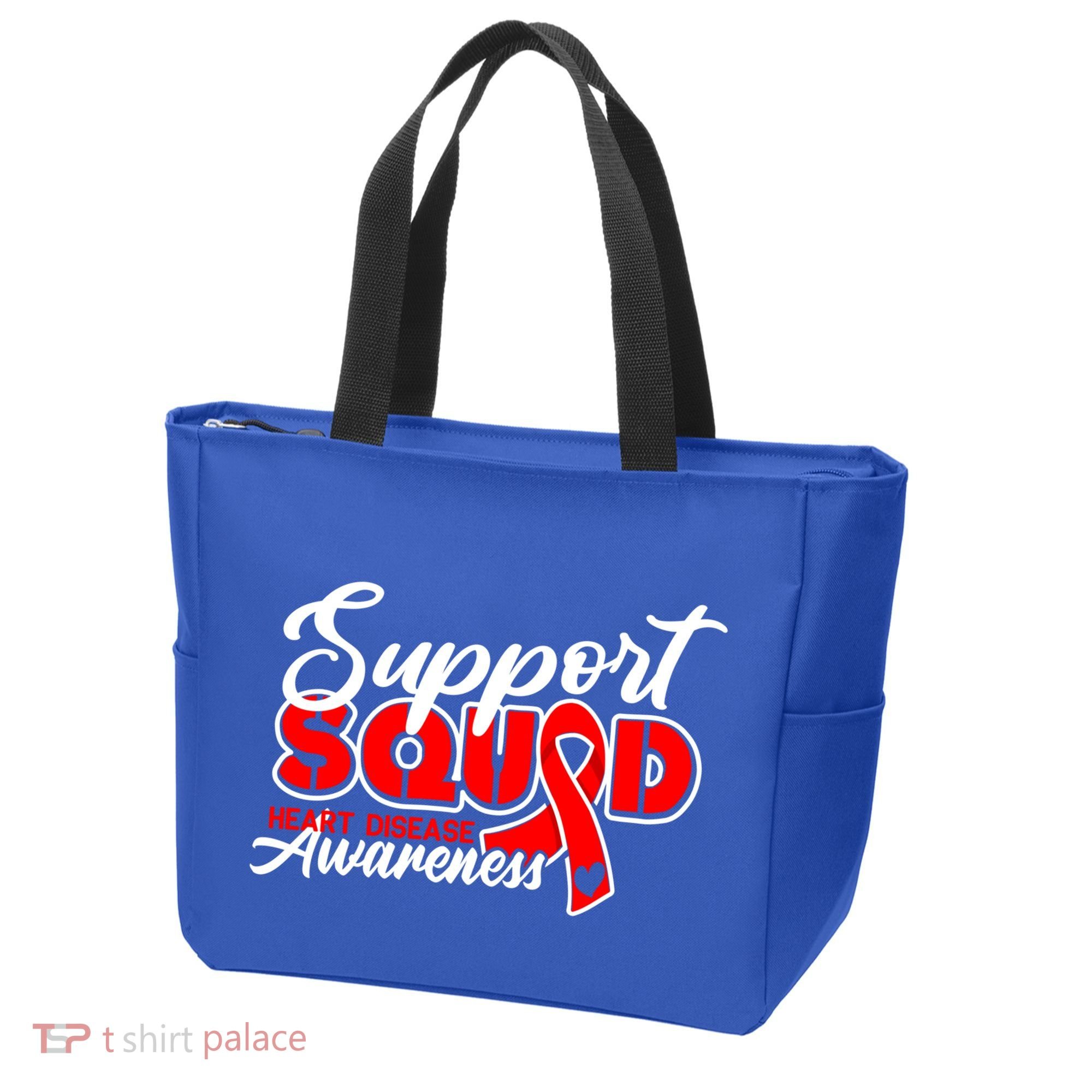 Support Squad I Coronary Bypass Surgery Open Heart Disease Gift Tote Bag