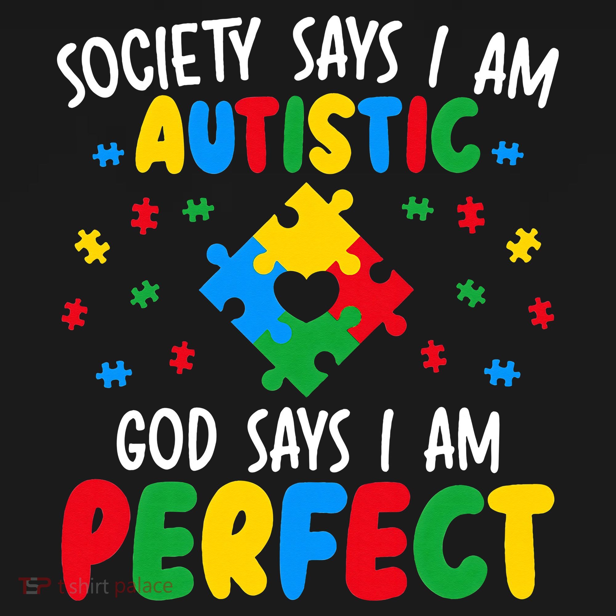 Society Says I Am Autistic God Says I Am Perfect Autism Women's Hoodie