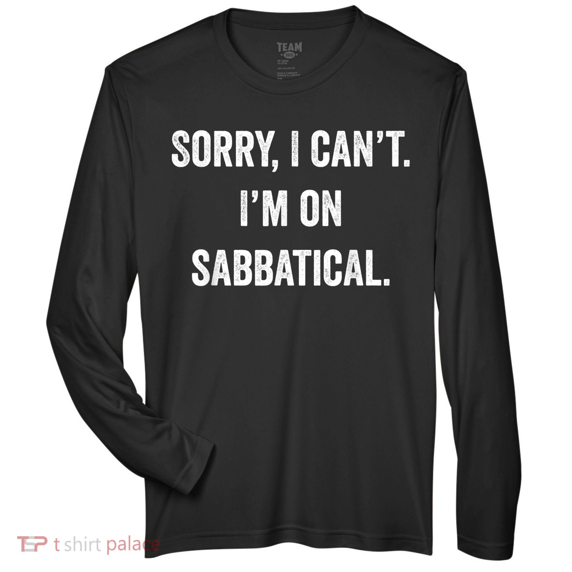 Sabbatical Sorry I Cant I'm On Sabbatical Zone Performance Long-Sleeve T-Shirt