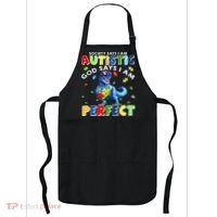 Society Says I'm Autistic God Says I'm Perfect Autism Funny Apron thumb 0