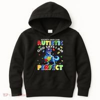 Society Says I'm Autistic God Says I'm Perfect Autism Funny Kids Hoodie thumb 0