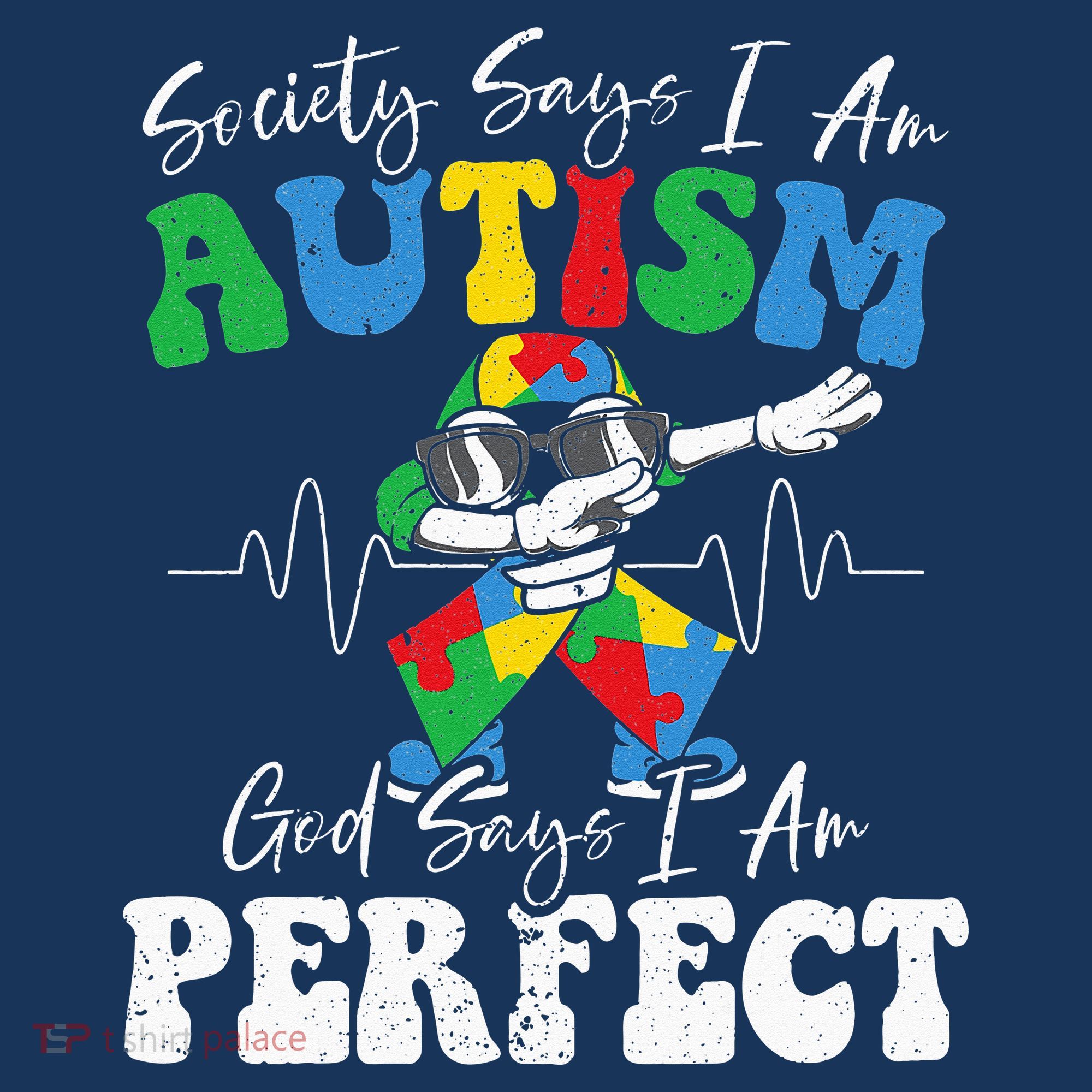 Society Says I Am Autistic God Says I Am Perfect Autism Mousepad