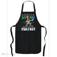 Society Says I Am Autistic God Says I Am Perfect Autism Apron thumb 0