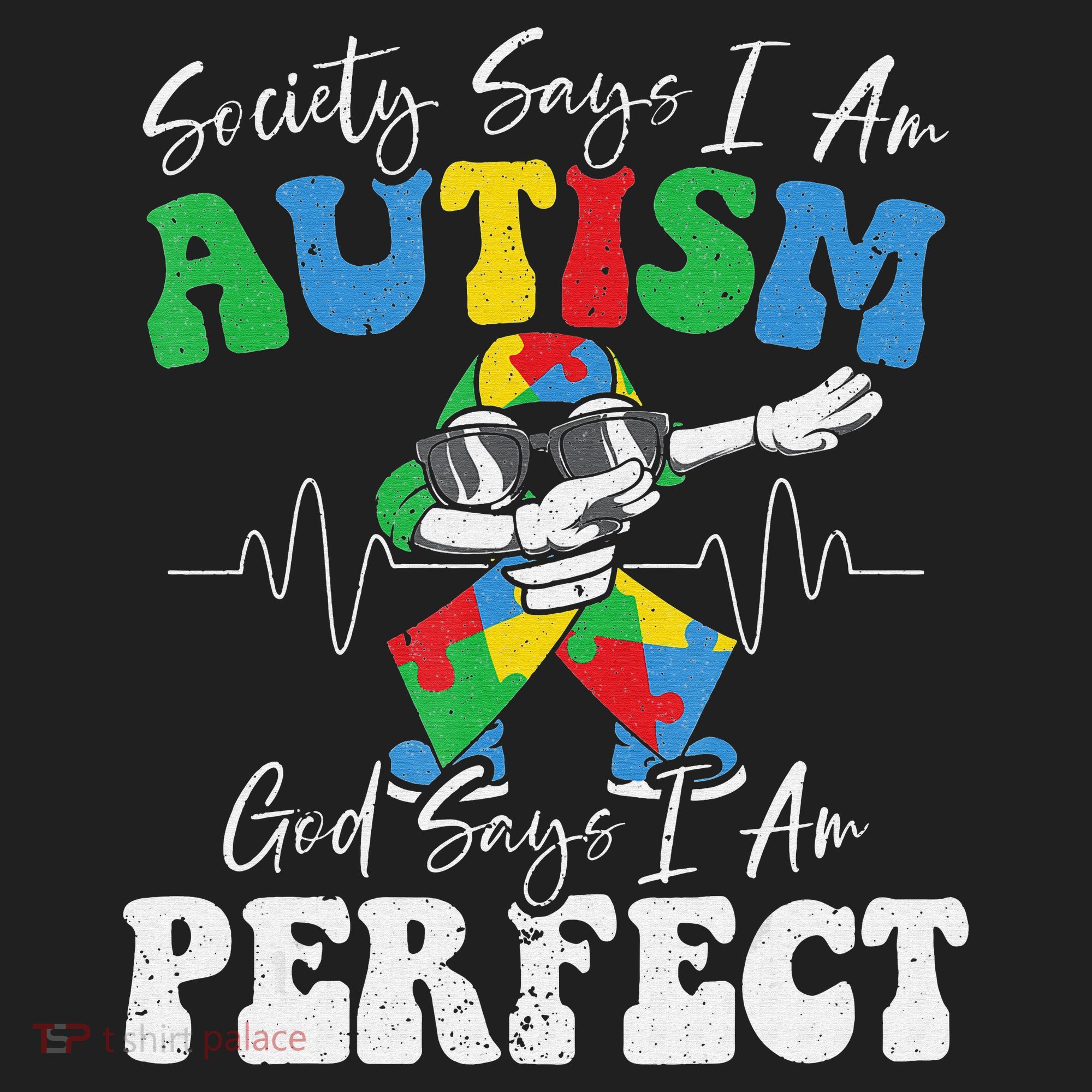 Society Says I Am Autistic God Says I Am Perfect Autism Beanie