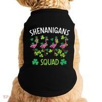 Shenanigans Squad Irish Flamingo St Patricks Day Bird Animal Doggie Tank thumb 0