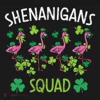 Shenanigans Squad Irish Flamingo St Patricks Day Bird Animal Women's Hoodie thumb 2