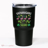 Shenanigans Squad Irish Flamingo St Patricks Day Bird Animal Tumbler thumb 0