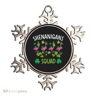 Shenanigans Squad Irish Flamingo St Patricks Day Bird Animal Ornament