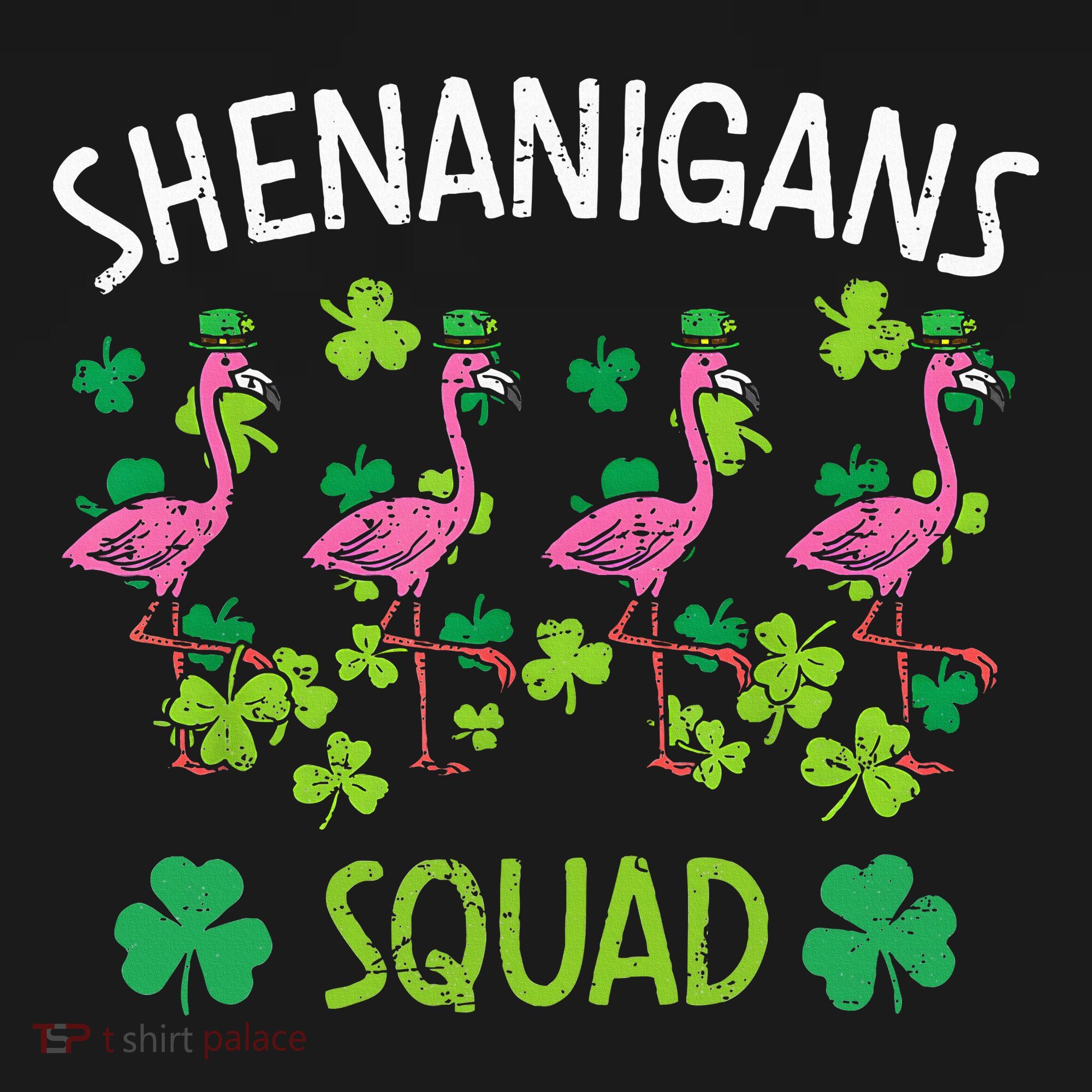 Shenanigans Squad Irish Flamingo St Patricks Day Bird Animal Baby Bodysuit