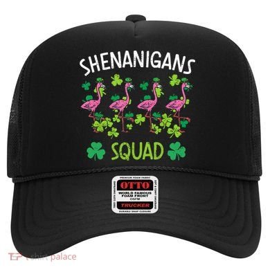 Shenanigans Squad Irish Flamingo St Patricks Day Bird Animal Hat