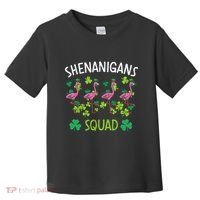 Shenanigans Squad Irish Flamingo St Patricks Day Bird Animal Toddler T-Shirt thumb 0