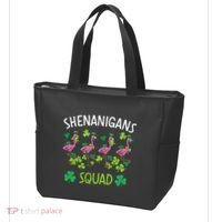 Shenanigans Squad Irish Flamingo St Patricks Day Bird Animal Tote Bag thumb 3