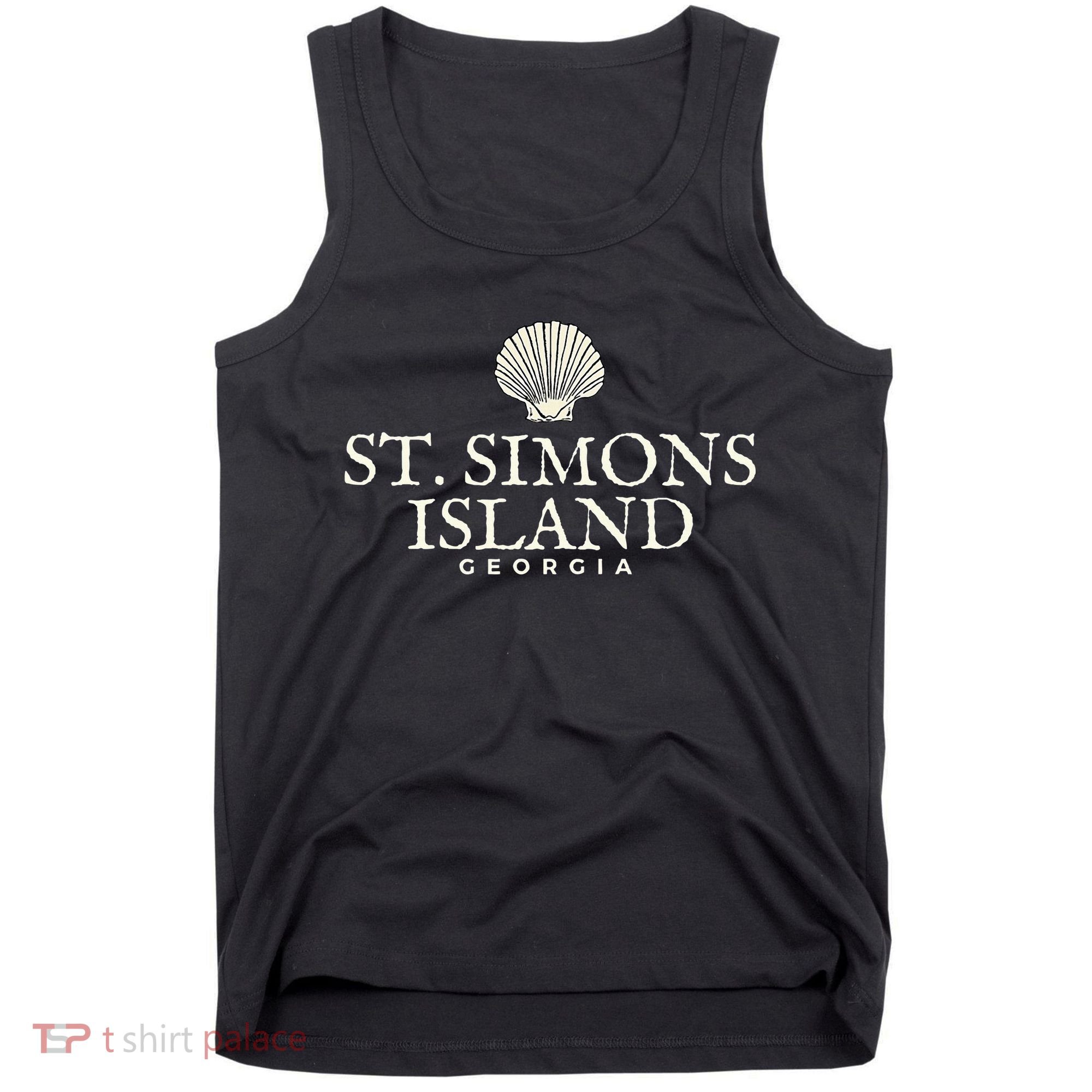 St. Simons Island  Georgia Ocean Island Beach Tank Top