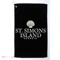 St. Simons Island  Georgia Ocean Island Beach Golf Towel thumb 0
