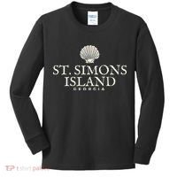 St. Simons Island  Georgia Ocean Island Beach Kids Long Sleeve Shirt thumb 0