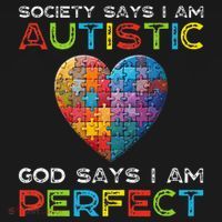 Society Says Im Autistic God Says Im Perfect Autism Visor thumb 3