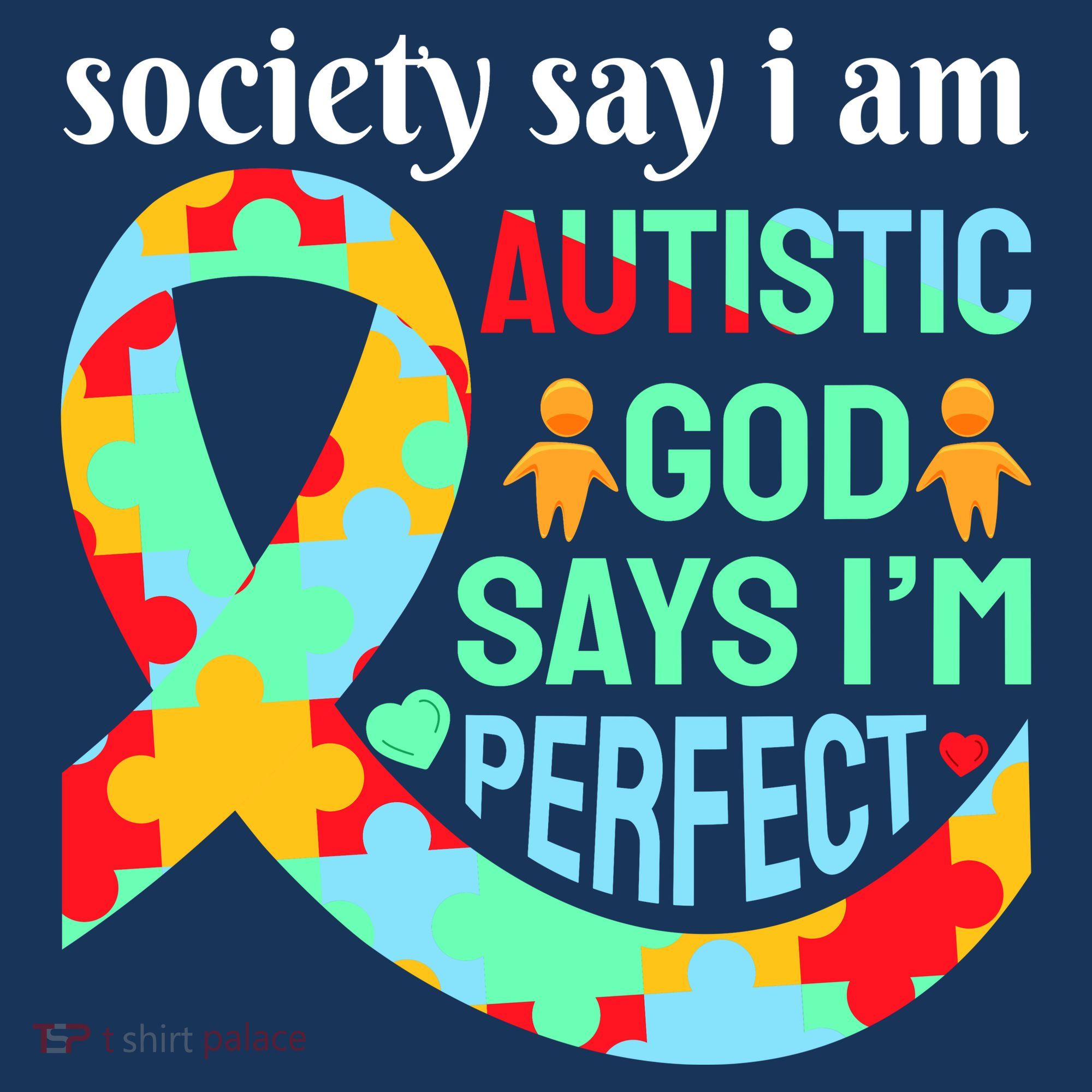 Society Say I Am Autistic God Says I'm Perfect Autism Awareness Mousepad