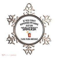 Say Sangria I Will Turn Around Funny Wine Lover Ornament thumb 0