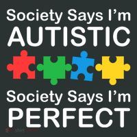 Society Says Im Autistic God Says Im Perfect Sweatshirt thumb 2