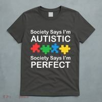Society Says Im Autistic God Says Im Perfect T-Shirt thumb 5