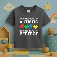 Society Says Im Autistic God Says Im Perfect Toddler T-Shirt thumb 3