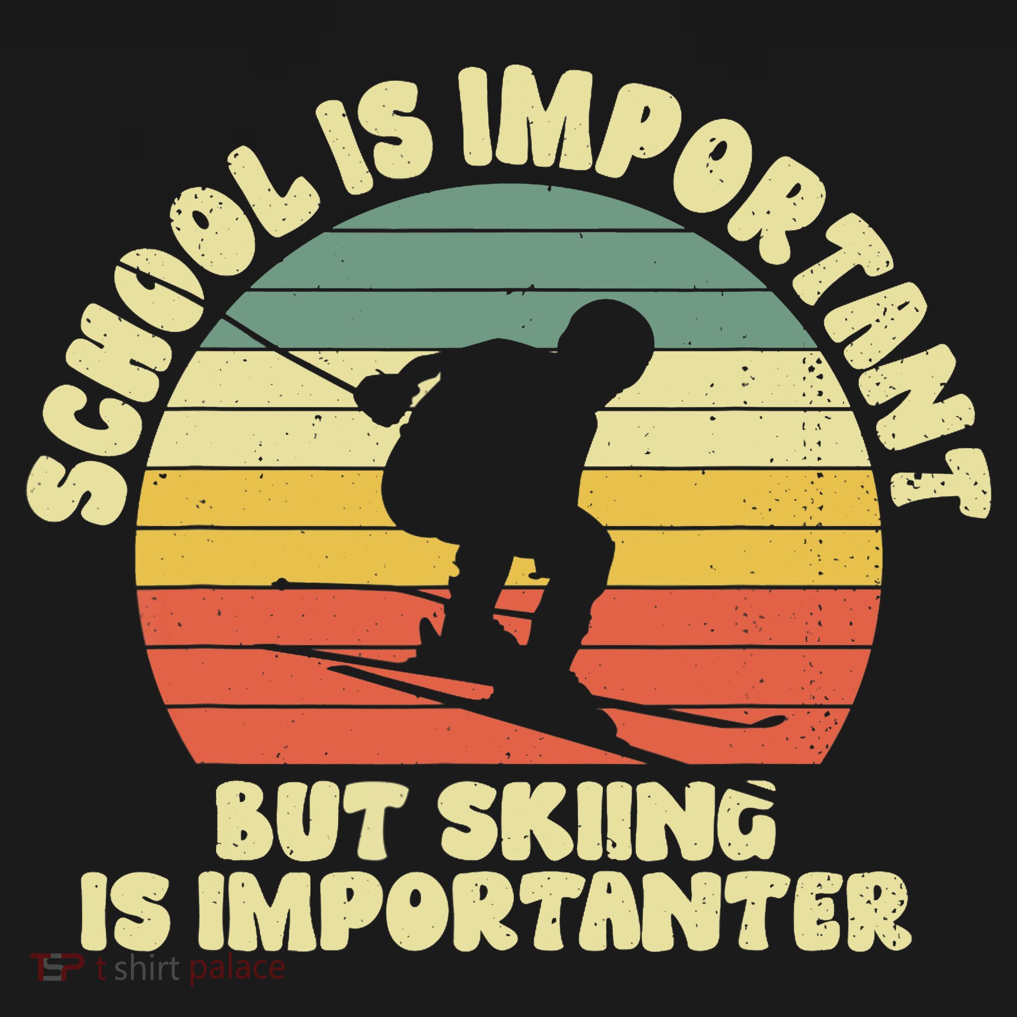 Ski School Is Important But Skiing Is Importanter Gift Ornament