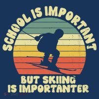 Ski School Is Important But Skiing Is Importanter Gift Baby Bodysuit thumb 2