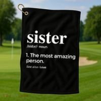 Sister & Sister In Law Golf Towel thumb 1