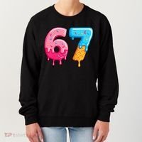 Six Seven Ice Cream Drip Cool Meme 67 Funny  Women's Sweatshirt thumb 0