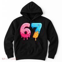 Six Seven Ice Cream Drip Cool Meme 67 Funny  Hoodie thumb 0