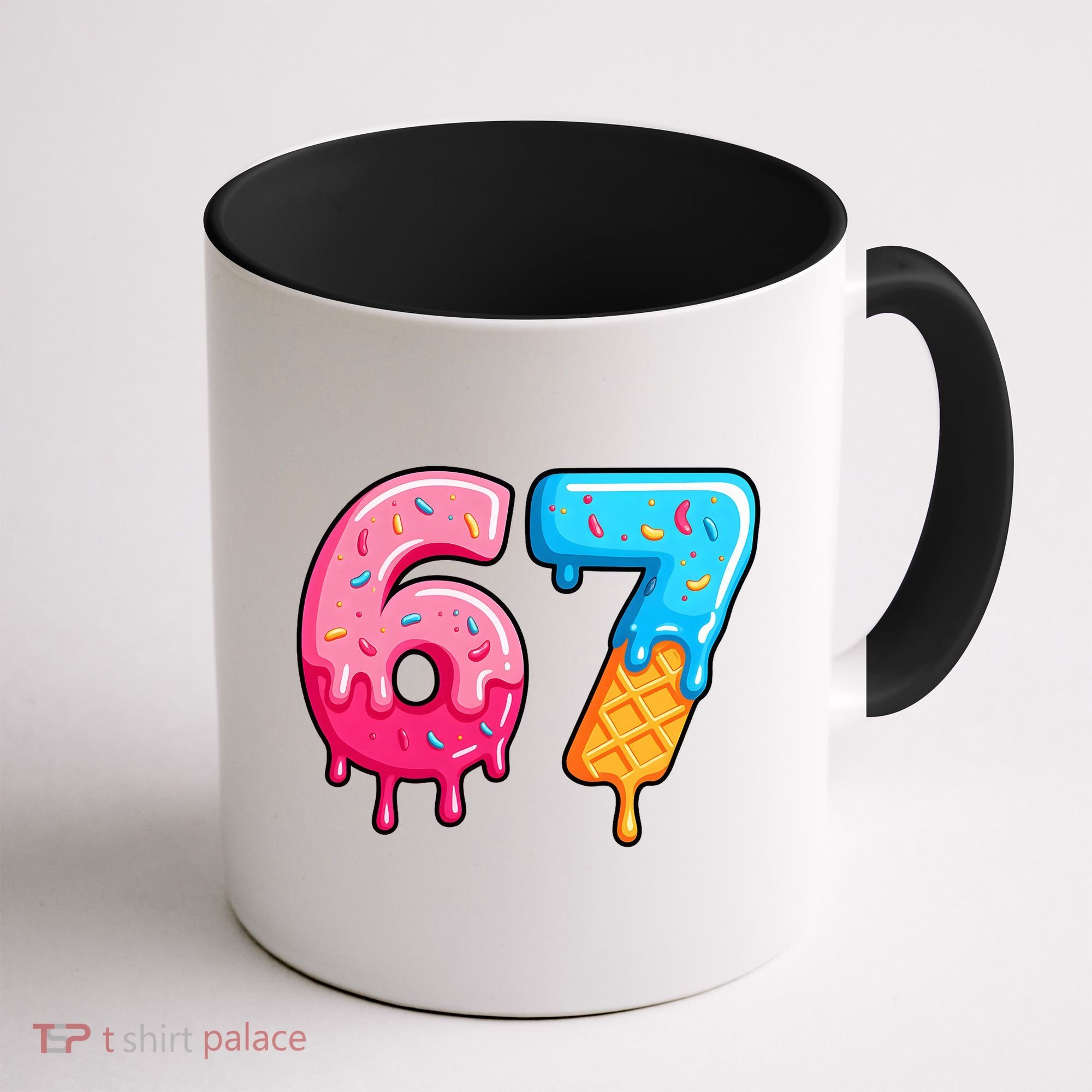 Six Seven Ice Cream Drip Cool Meme 67 Funny  Coffee Mug