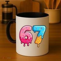 Six Seven Ice Cream Drip Cool Meme 67 Funny  Coffee Mug thumb 4