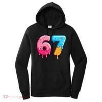 Six Seven Ice Cream Drip Cool Meme 67 Funny  Women's Hoodie thumb 0