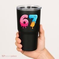 Six Seven Ice Cream Drip Cool Meme 67 Funny  Tumbler thumb 2