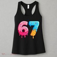 Six Seven Ice Cream Drip Cool Meme 67 Funny  Women's Tank Top thumb 3