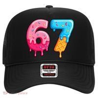Six Seven Ice Cream Drip Cool Meme 67 Funny  Hat thumb 0
