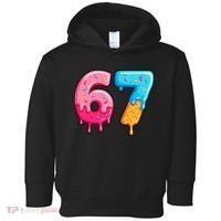 Six Seven Ice Cream Drip Cool Meme 67 Funny  Toddler Hoodie thumb 0