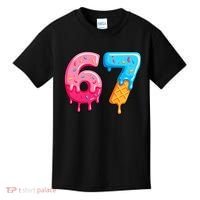 Six Seven Ice Cream Drip Cool Meme 67 Funny  Kids T-Shirt thumb 0