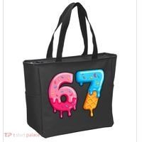 Six Seven Ice Cream Drip Cool Meme 67 Funny  Tote Bag thumb 2