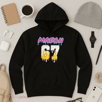 Six Seven Ice Cream Drip Sports 67 Fun Mason Meme Hoodie thumb 3