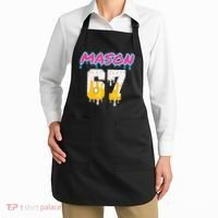 Six Seven Ice Cream Drip Sports 67 Fun Mason Meme Apron thumb 2