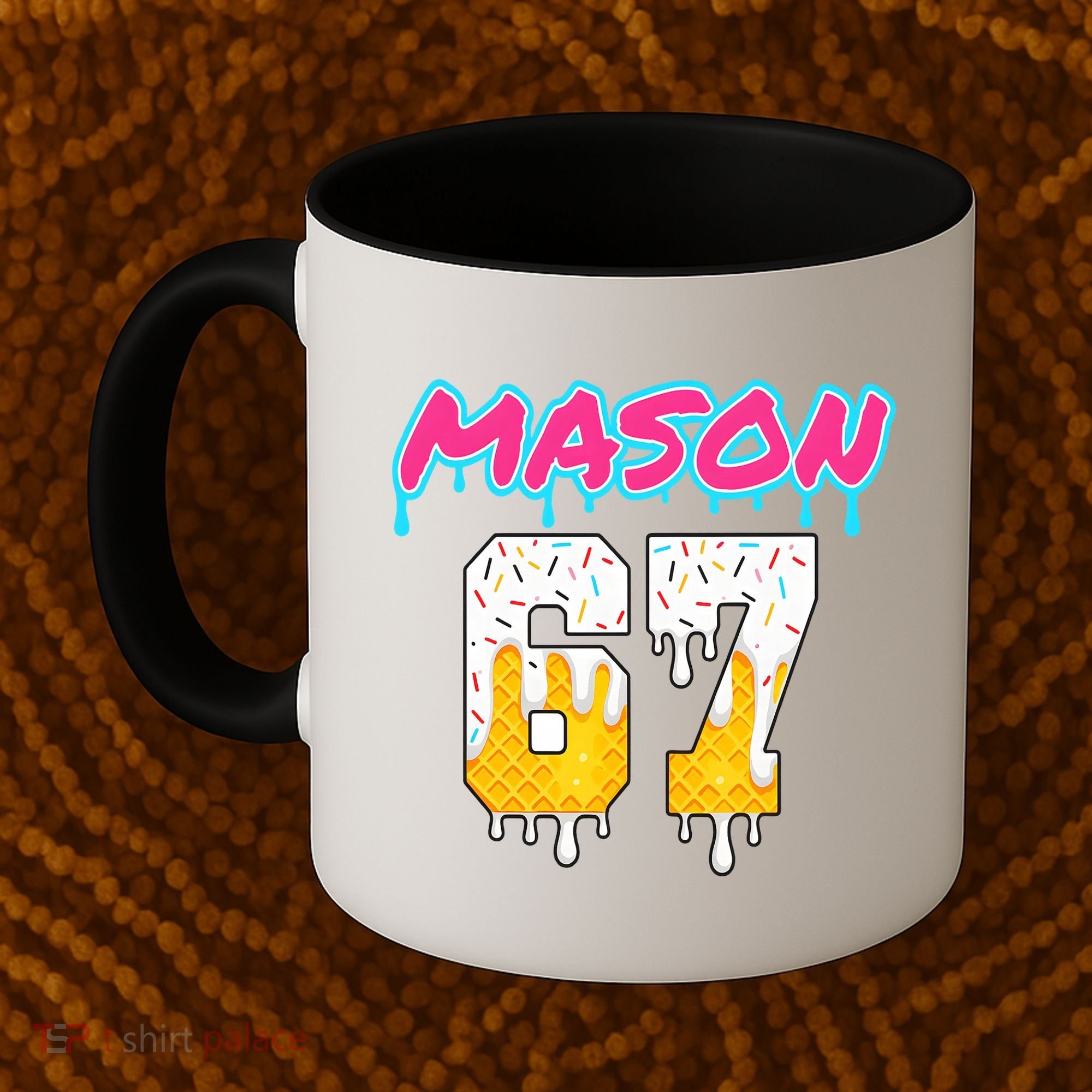 Six Seven Ice Cream Drip Sports 67 Fun Mason Meme Coffee Mug
