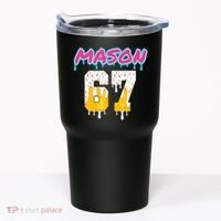 Six Seven Ice Cream Drip Sports 67 Fun Mason Meme Tumbler thumb 0