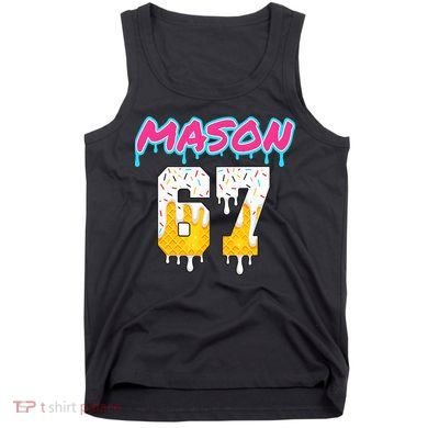 Six Seven Ice Cream Drip Sports 67 Fun Mason Meme Tank Top