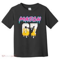 Six Seven Ice Cream Drip Sports 67 Fun Mason Meme Toddler T-Shirt thumb 0